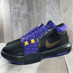 Nike Lebron Witness 8 Mens Basketball Shoe Sneaker Lakers Black Purple Size 10.5